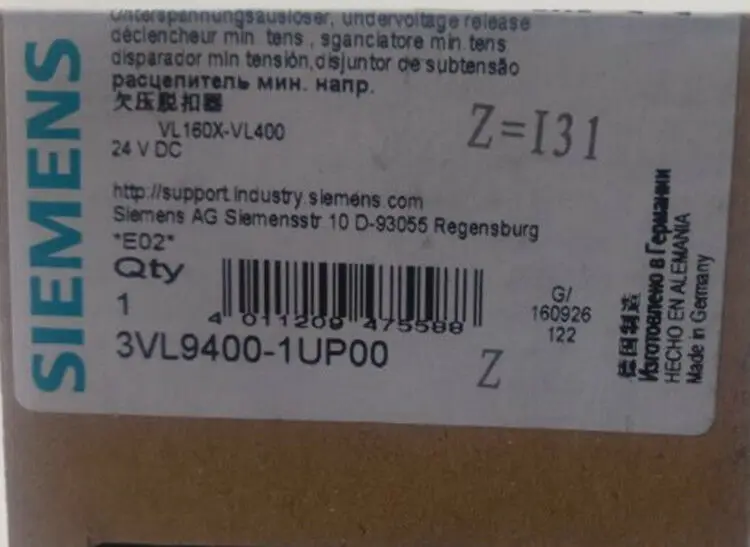 ** 1 шт. новый SIEMENS 3VL9400-1UP0 0 Бесплатная доставка