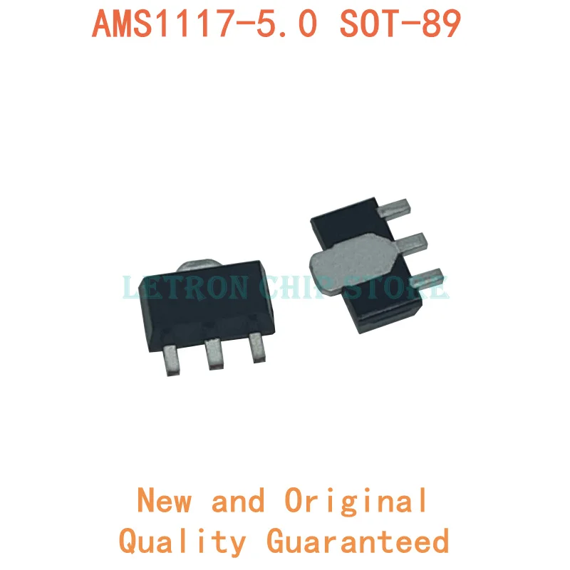 20 шт AMS1117 5.0 SOT89 5V СОТ 89 Напряжение регулятор Новый и оригинальный IC