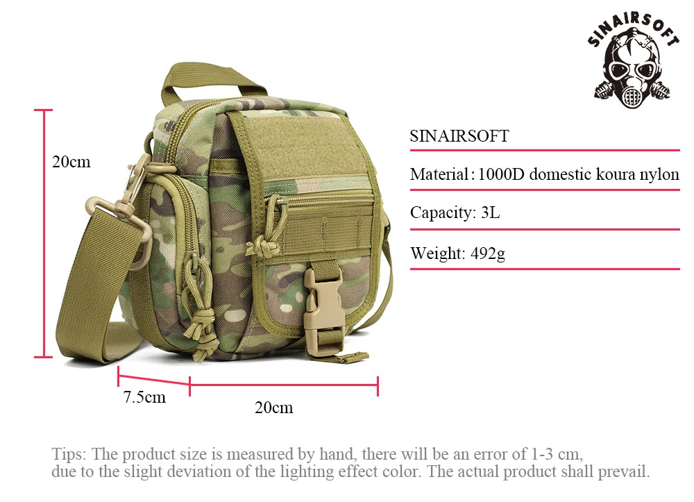 SINAIRSOFT 20L Открытый тактический наплечный военный рюкзак Кемпинг путешествия Туризм треккинг Сумка Чайник сумка водонепроницаемый