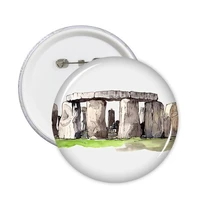 stonehenge in wiltshire england round pins badge button clothing decoration gift 5pcs
