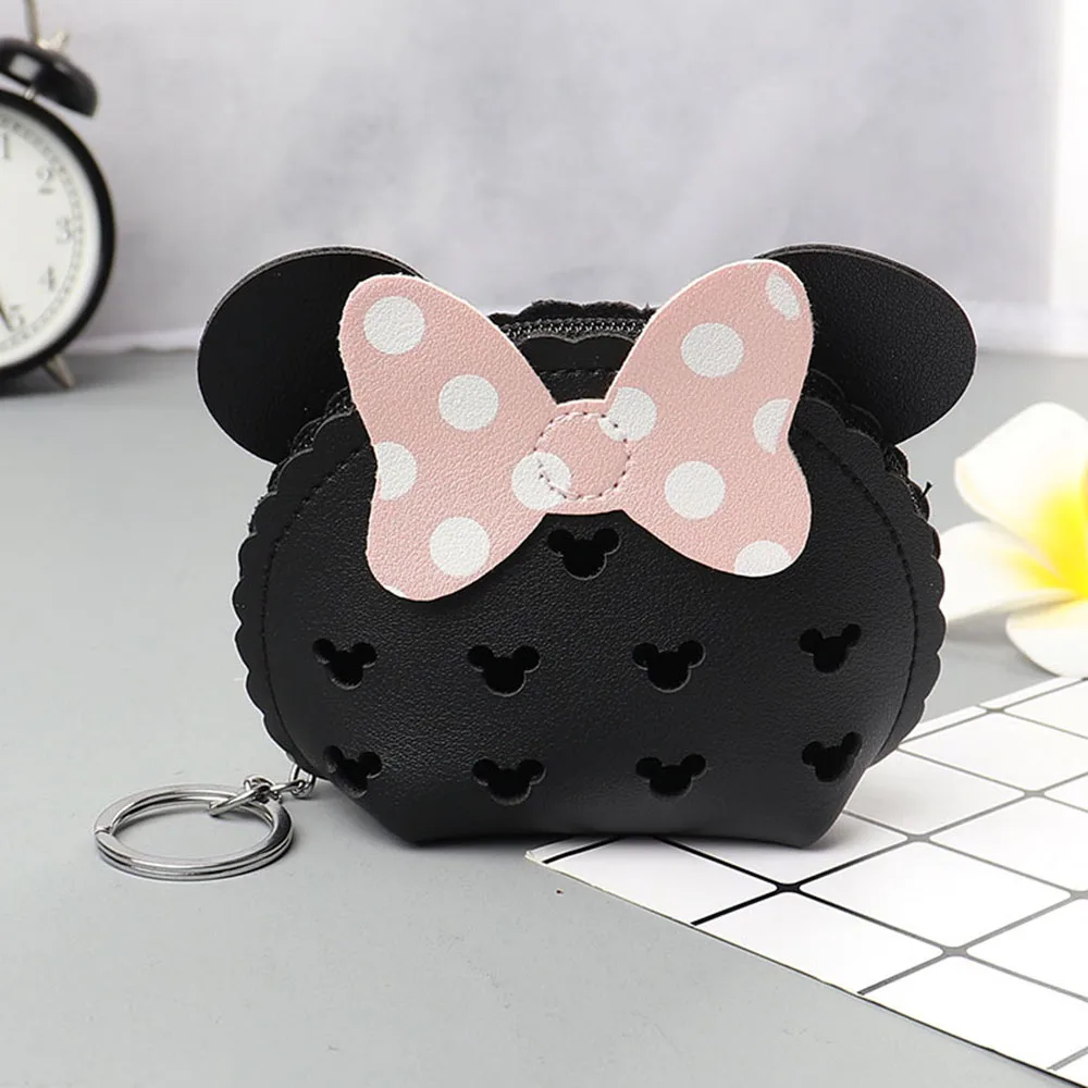 Модный Дамский ажурный кошелек из искусственной кожи милый мультяшный мини