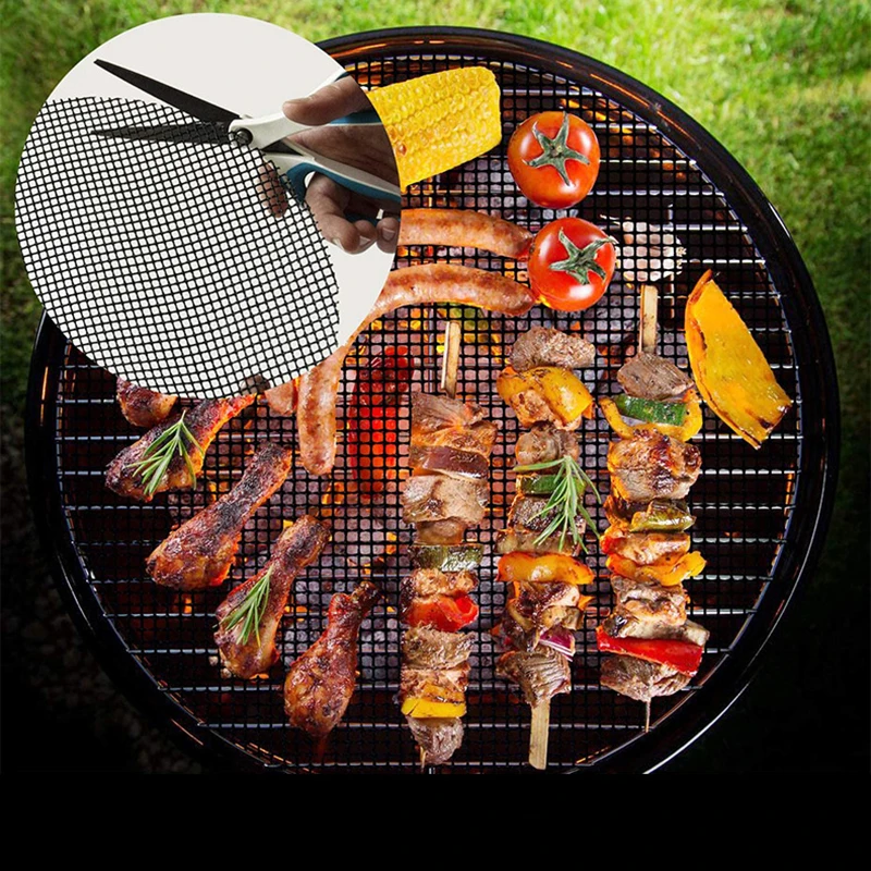 

Bbq Grill Mat Tools Outdoor Barbecue Baking Liner Non Stick Pad Reusable Heat Resistance Cooking Kitchen Gadgets