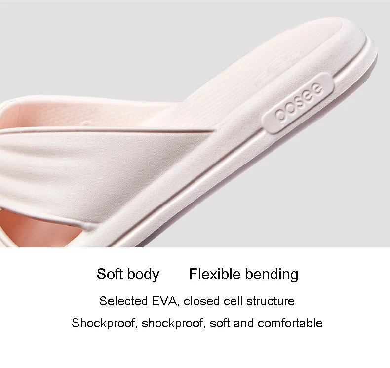 Шлепанцы POSEE женские Нескользящие для дома и душа летние сандалии в полоску всей