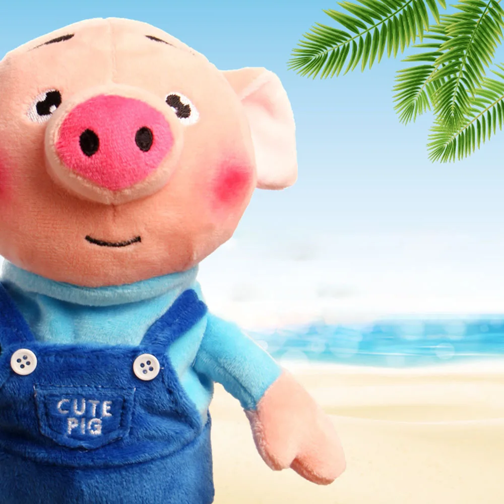Новинка 23 см Забавный поросенок для прогулок и говорящие плюшевые игрушки