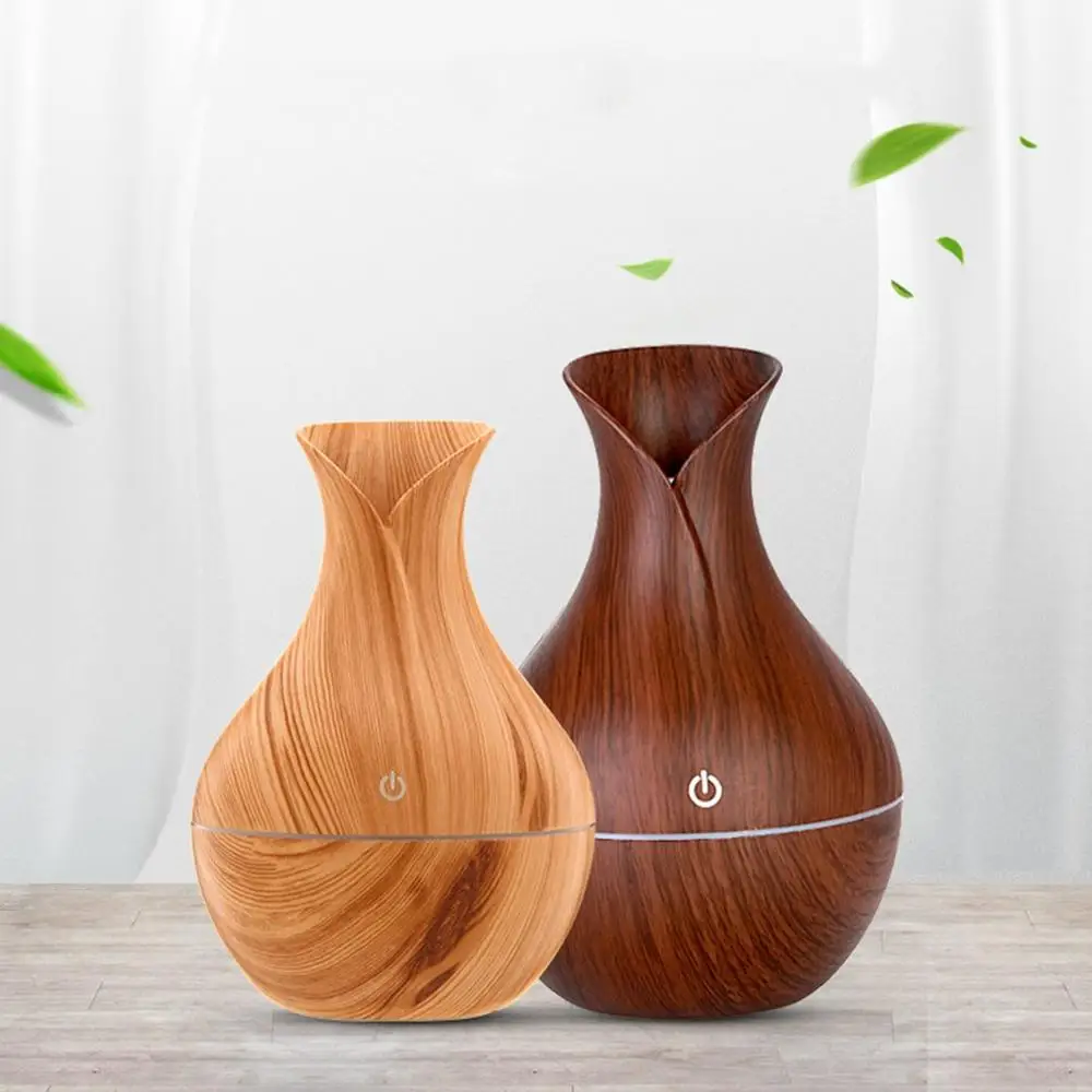 

USB Electric Auto Home Steam Humidifier Aroma Anion Car Essential Oil Diffuser Air Freshener Wood Grain Aromatherapy Atomizer