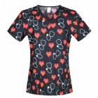 Женские скрабы для кормящих женщин ScrubsTop униформа для медсестер клиника униформа из 100% хлопка скраб-топ XXS-5XL