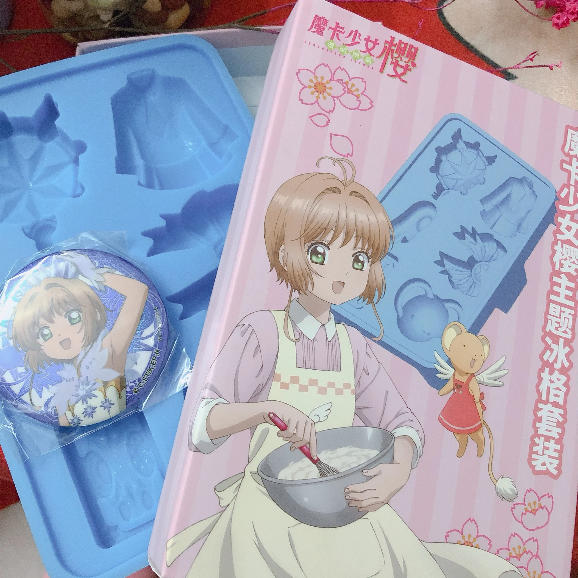 Сейлор Мун cardcaptor sakura прозрачные карты большой силиконовый антипригарный лоток для льда Отличная форма для шоколадных конфет желе и мыла