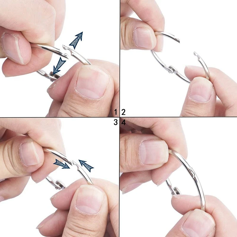 200 шт 25 мм кольцо связующего листа кольца для ключей книга связующее