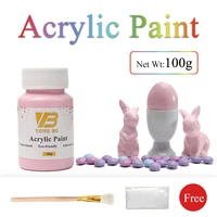 100gbottle pink color water based paint wood varnisn in arts crafts wall iron door paint for wood waterborne acrylic paint