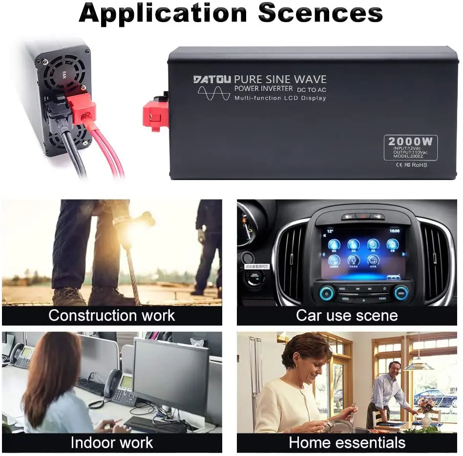 Инвертор мощности DATOUBOSS 2000 Вт пиковый инвертор немодулированного