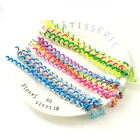 6 шт.лот милые бигуди радужного цвета для девочек Инструменты для укладки волос в косичках для ухода за косичками аксессуары для волос принцессы