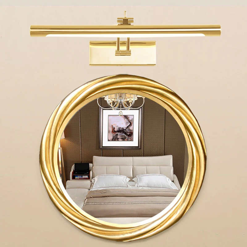 Современный светодиодный настенный светильник с выключателем Золотой 40 см 50