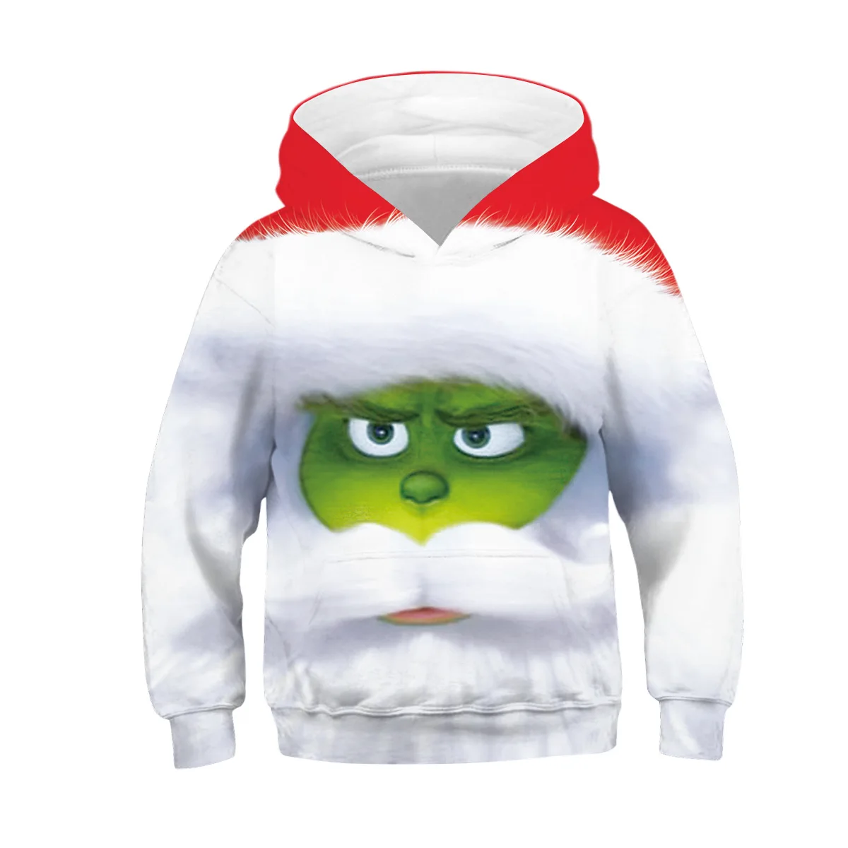 Толстовка с капюшоном с 3D принтом из фильма Grinch; детская одежда унисекс с капюшоном и длинными рукавами для мальчиков и девочек; осенние пуловеры с капюшоном для детей - Цвет: TZ222