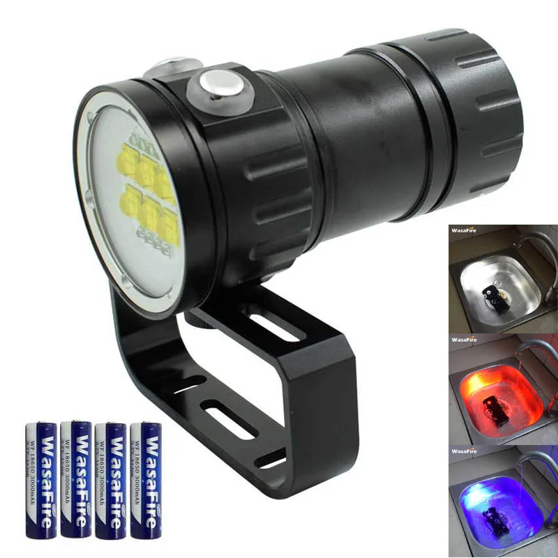 XM L2 светодиодный светильник вспышка для дайвинга подводной съемки видео фонарь