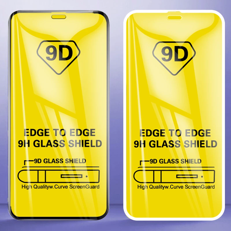 

9D Full Cover Protective Glass On For iPhone 11 7 8 6 6s Plus SE 2020 Screen Protector For iPhone X XR XS 11 12 Pro Max Glass