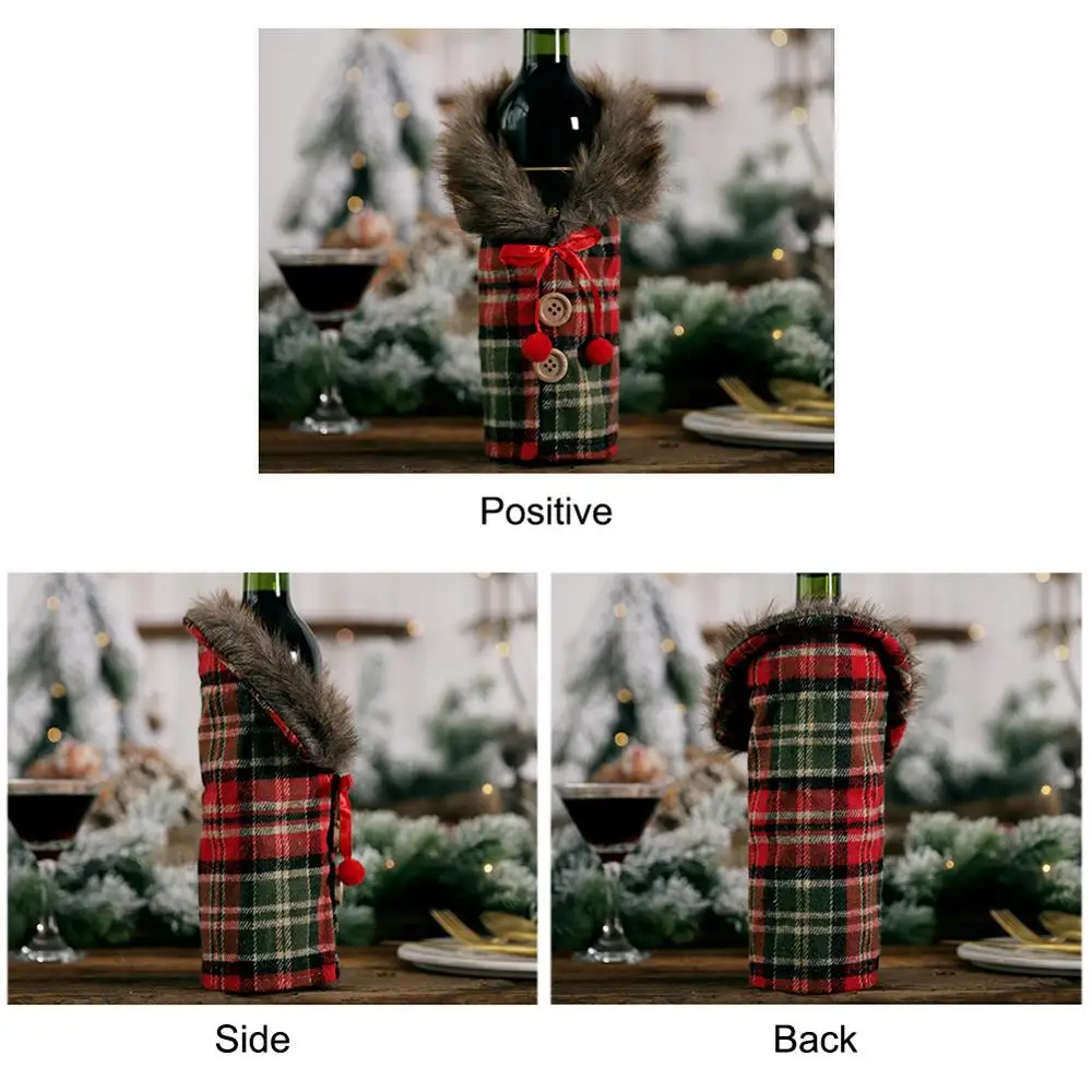 1 шт. Рождественский свитер крышка бутылки вина держатели для шампанского кнопки