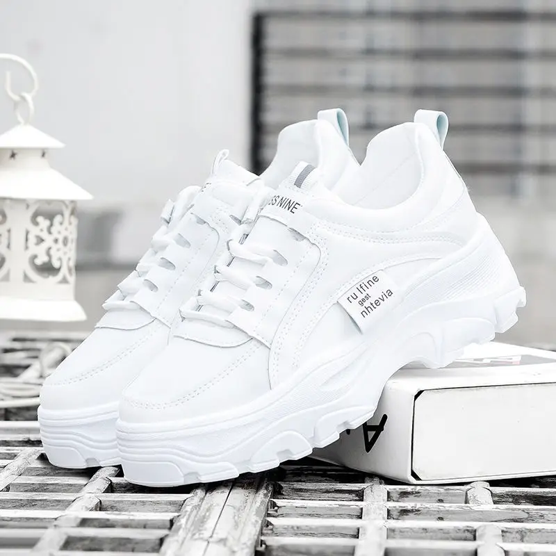 

Shoes Woman Dad Shoes Women's New Ins Fashion Luxury Designer 2021 White Shoes Platform Warm Fleece-Lined