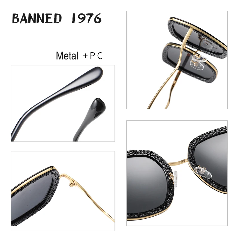 Женские солнцезащитные очки поляризационные в форме авиатора градиентные с