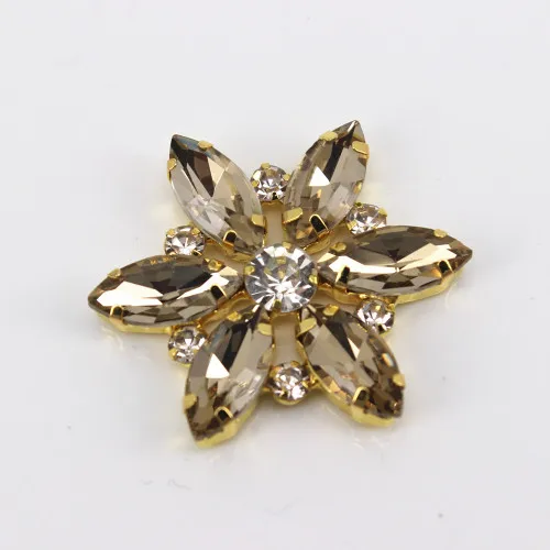 Flower Applique 7 Разноцветные стразы со стразами, аппликация с плоским основанием, пришивные стразы с жемчугом для украшения свадебного платья - Цвет: Flower Applique 7