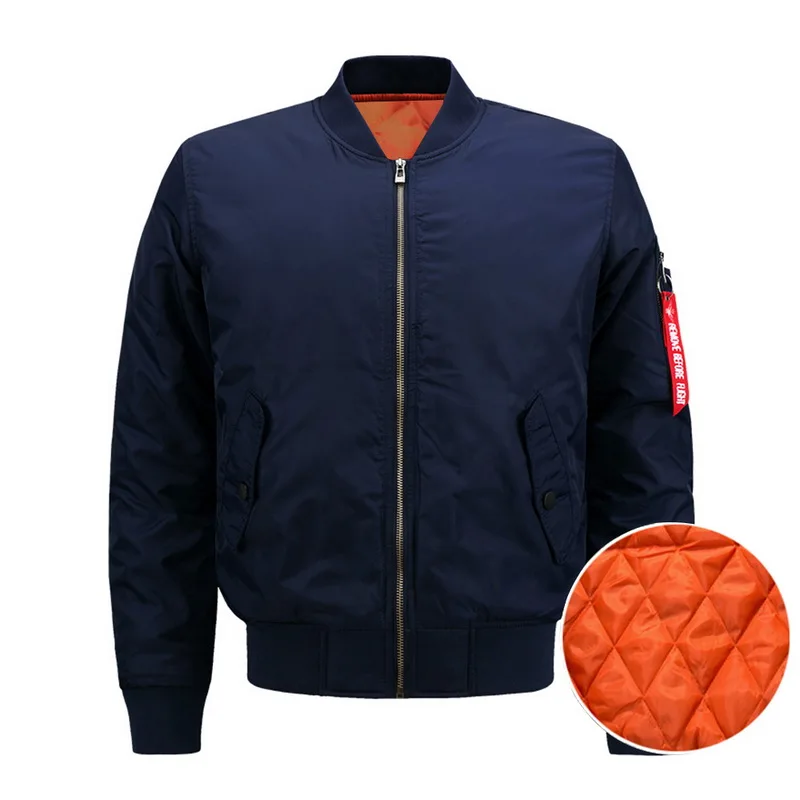 HEFLASHOR мужская зимняя куртка модная Осенняя застежка-молния бейсбольная-1