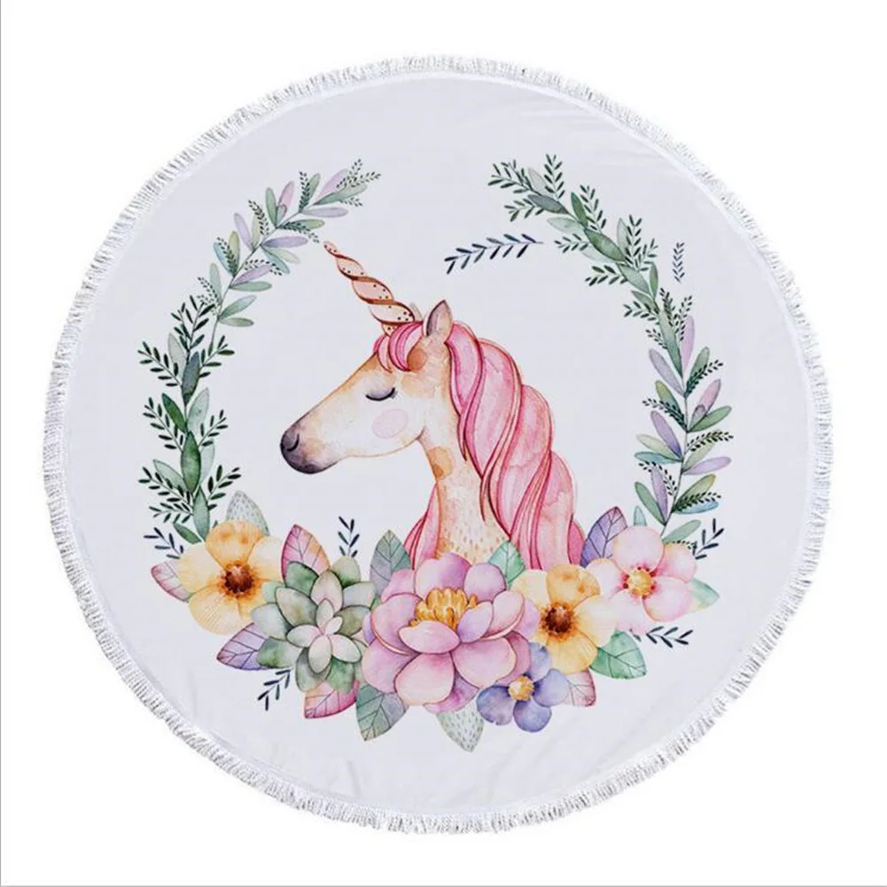 Пляжное полотенце с цифровым принтом летнее для взрослых и детей коврик йоги