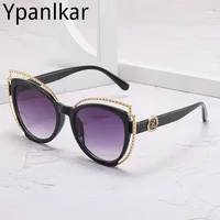 designer sunglasses for women New Rimless Maple Leaf Sunglasses Women's Luxury Metal Frame Eye Wear Beach Party Sun Glasses Shades for Women UV400 white sunglasses women