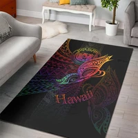 hawaii area rug butterfly polynesian style floor mat rug non slip mat dining room living room soft bedroom carpet