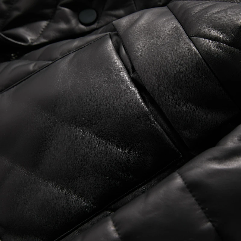 

Collar Fur Lamb Genuine Jacket Women 2020 Natural Sheepskin Coat Female Warm Winter Leather Down Coats W00232