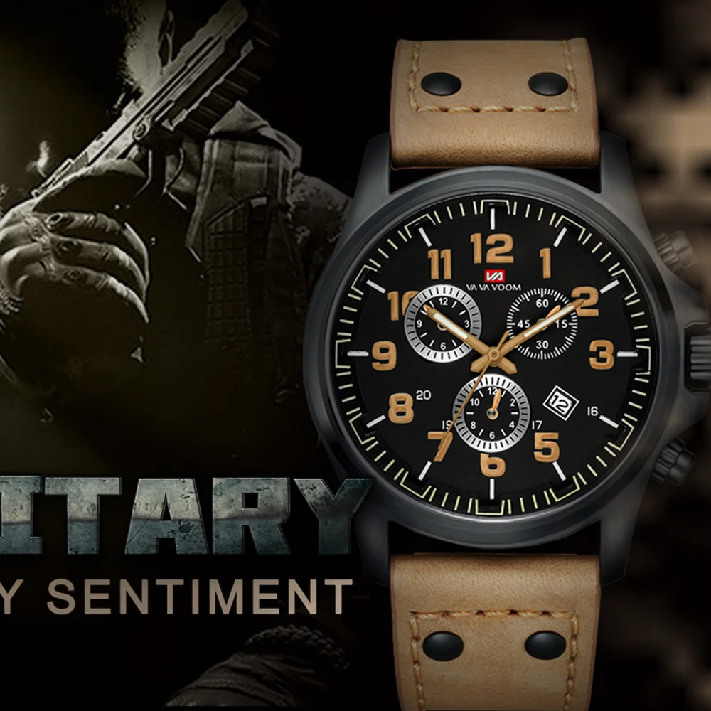 Vavavom военные уличные спортивные Взрывные модели часы кварцевые Календарь