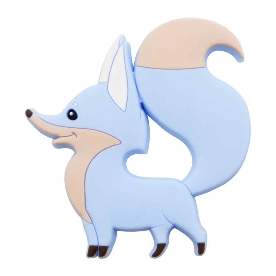 TR020-30 Грызунок Fox Baby силиконовые прорезыватели для зубов Грызун Детские игрушки для прорезывания зубов Детские жевательные соски Подвеска детские товары для зубов Уменьшить боль itymama - Цвет: TR020-30