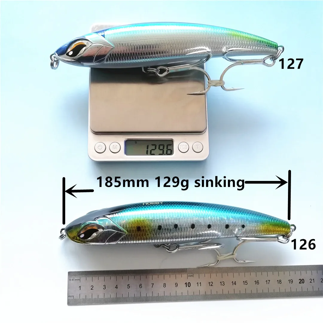 

NOEBY NBL9493 185mm 126g sea fishing lure Pencil Lures stickbait Wobblers Bass Isca Artificial bait