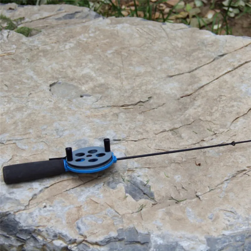 Зимняя легкая пластиковая мини-удочка для подледной рыбалки с катушкой