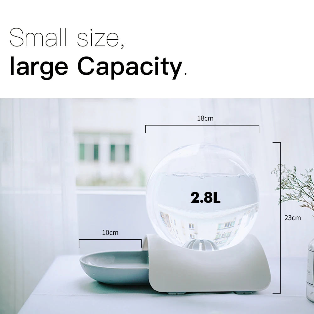 

2.8L Pet Automatic Circulating Water Dispenser Feeder For Dogs Cats Large Water Fountain Indoor For Cat Drinking Pet Products
