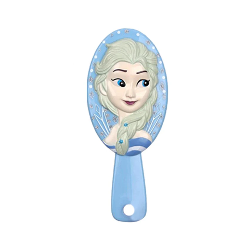 Дисней Принцесса замороженная щетка для волос brosse cheveux Kids нежная Антистатическая щетка кудрявый клубок Русалка щетина ручка Клубок Расческа - Цвет: 3