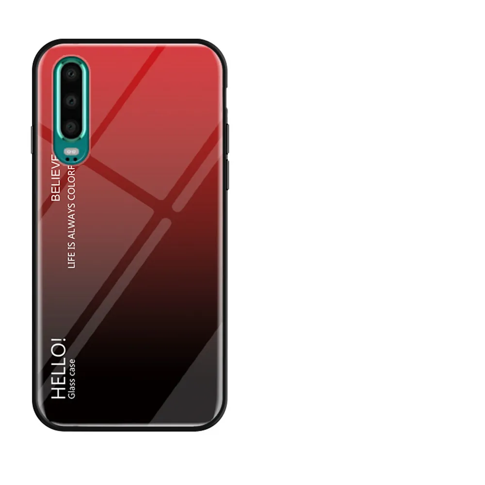 Чехол для телефона huawei P20 P30 Lite Pro Чехол из мраморного закаленного стекла Мягкий силиконовый чехол для huawei Y9 Y7 Y6 Honor 8A 9X чехол - Цвет: Pattern 9