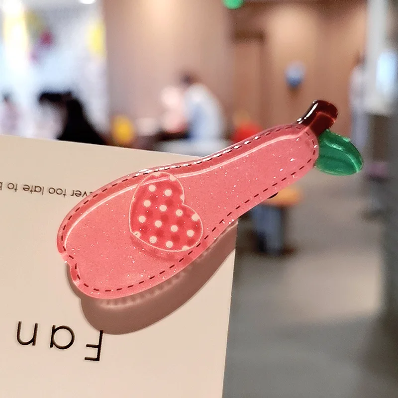 Заколка для волос в виде арбуза ананаса клубники груши моркови|Шпильки и заколки