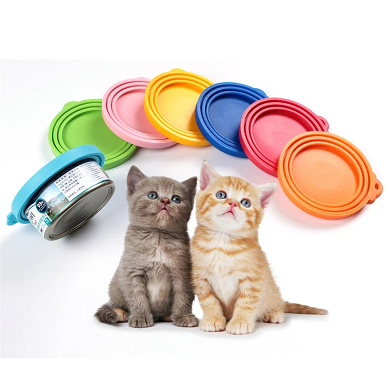 

24 Pcs Pet Food Can Cover Universal Silicone Can Lids for Dog Cat Food Cans Fits Most Standard Size BPA Free Wholesale X2