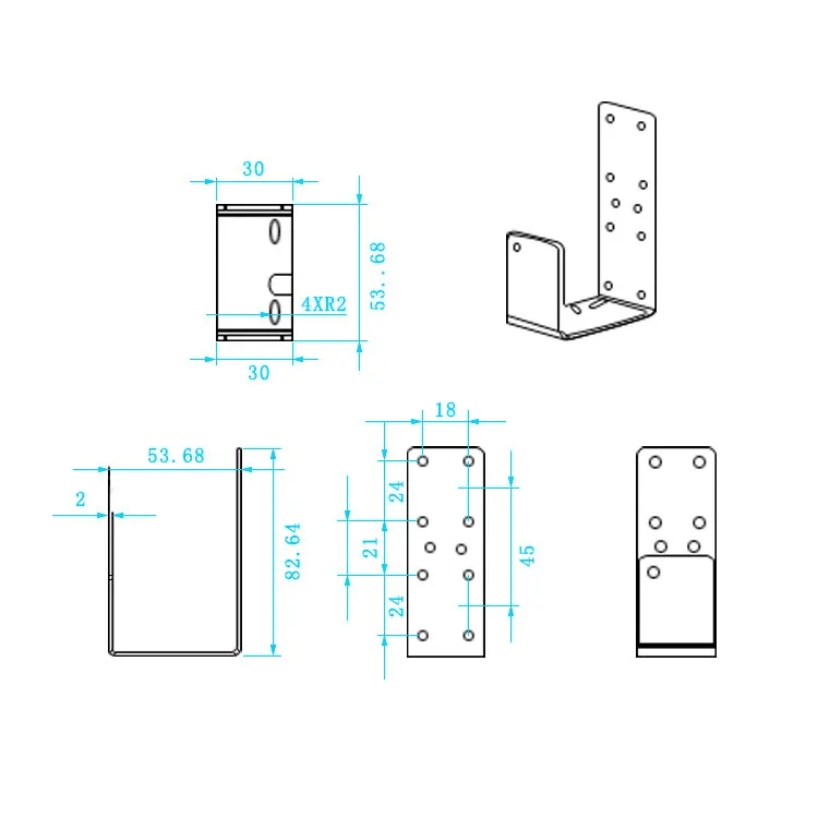 Аксессуары для 3D принтера алюминиевые блочные листы типа I3 U с линейным