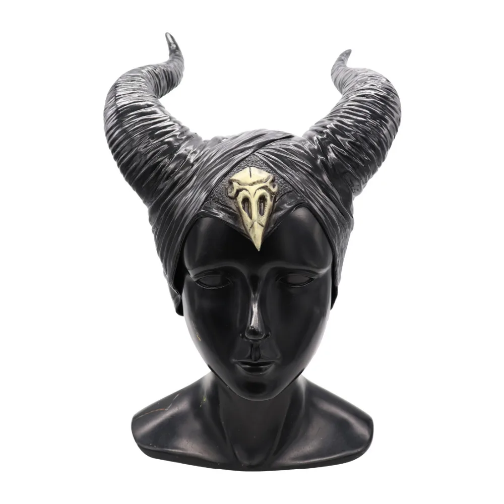 Аниме Maleficent: Mistress of Evil Карнавальная маска Maleficent queen головной убор ПВХ Рог шлем маска вечерние Hallpoween реквизит для костюмов