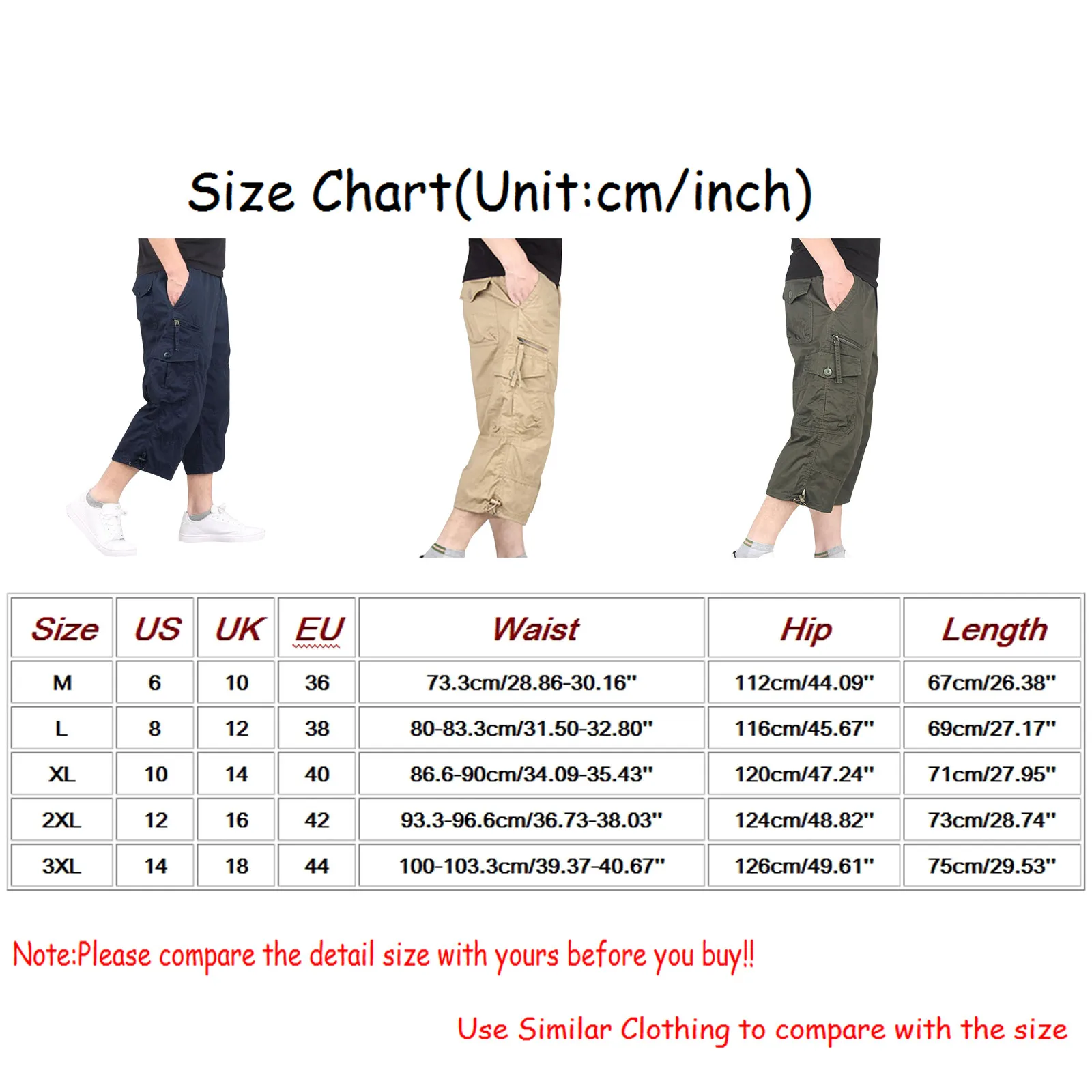 

Men Summer Fashion Casual Shorts Outdoor Breathable Button Zipper With Pockets Pants Mens Overalls Sports Shorts Masculina