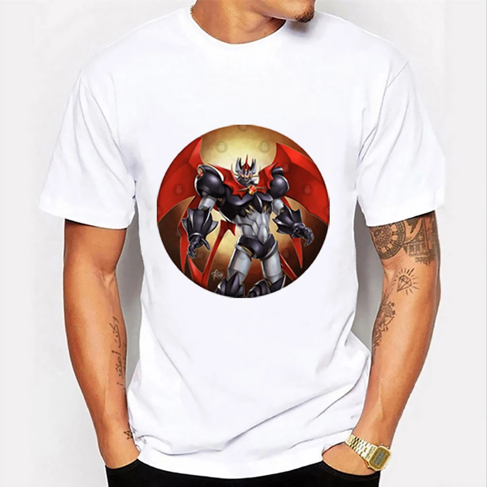 

Men Anime Mazinger Z T Shirt Tshirt Cotton Graphic Streetwear T-shirt Summer T Shirts Short Sleeve Tees Camisas Round Neck Tops