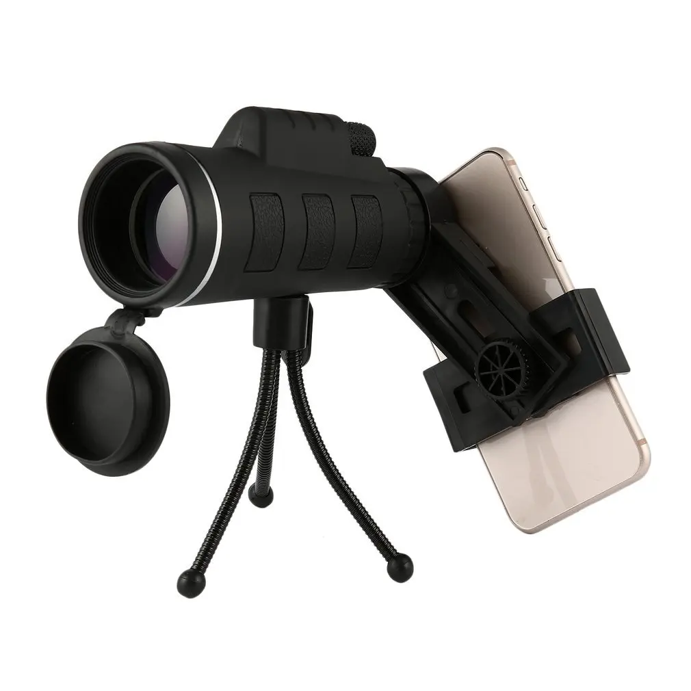 40X60 монокулярный телескоп с широкоугольным ночным призмовым объективом компасом