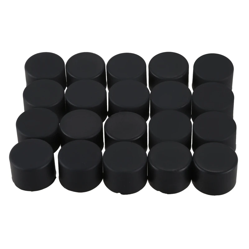 

20pcs 19mm Car Silicone Wheel Lug Nut Bolt Cover Tyre Screw Cap Black
