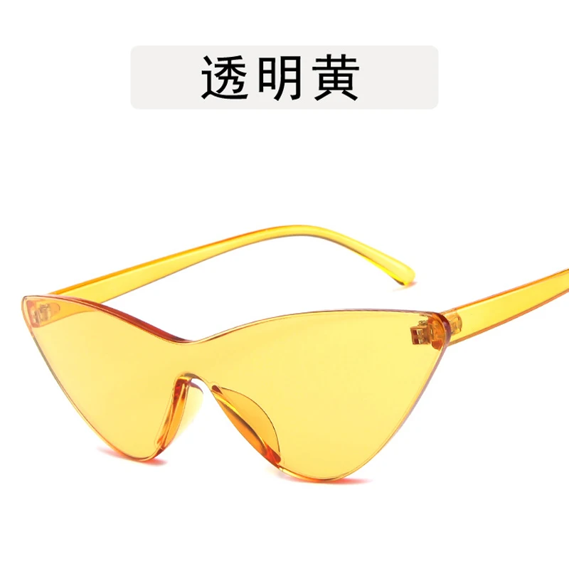 

2019 New Cute Sexy Cat Eye Sunglasses Women Metal Retro Small transparent Red Pink Cat eye Women Vintage Female Sun Glasses