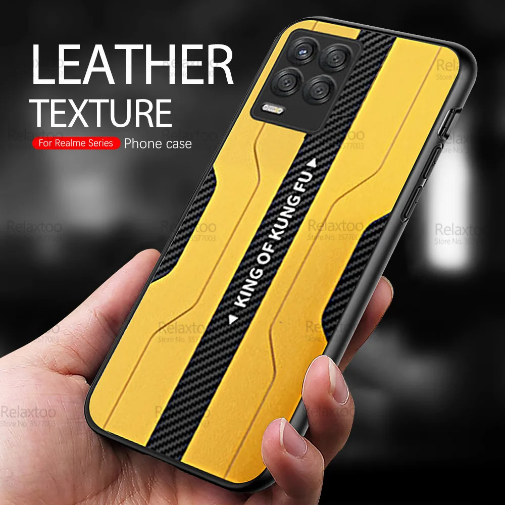 for oppo realme 8 pro case camera protection leather phone cover realme8 realmi realmy 8pro shockproof carbon fiber back fundas free global shipping