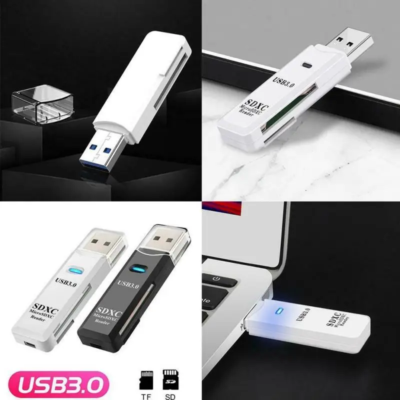 SD Card Reader USB C 2 In 1 2.0 TF/Mirco Smart Memory Type OTG Flash Drive Cardreader Adapter | Компьютеры и офис