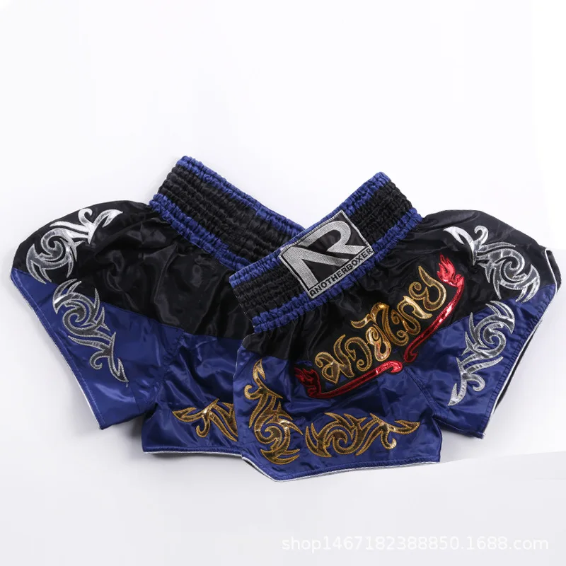 09 Men Women Boys Kick Boxing Mma Muay Thai Shorts Kids Fight Grappling Trunks Children Kickboxing Girls Training Fitness Gym Pants - Цвет: 09