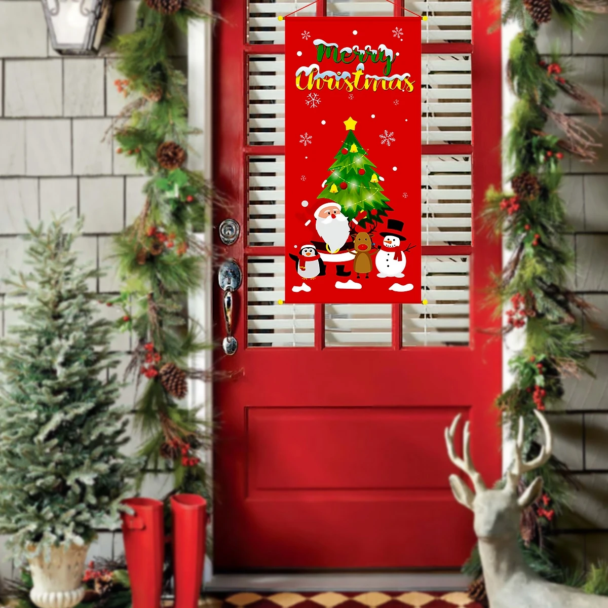 QIFU рождественские украшения для дома Navidad Рождественская елка огни Рождественские декоративные украшения Рождественский подарок счастливый год