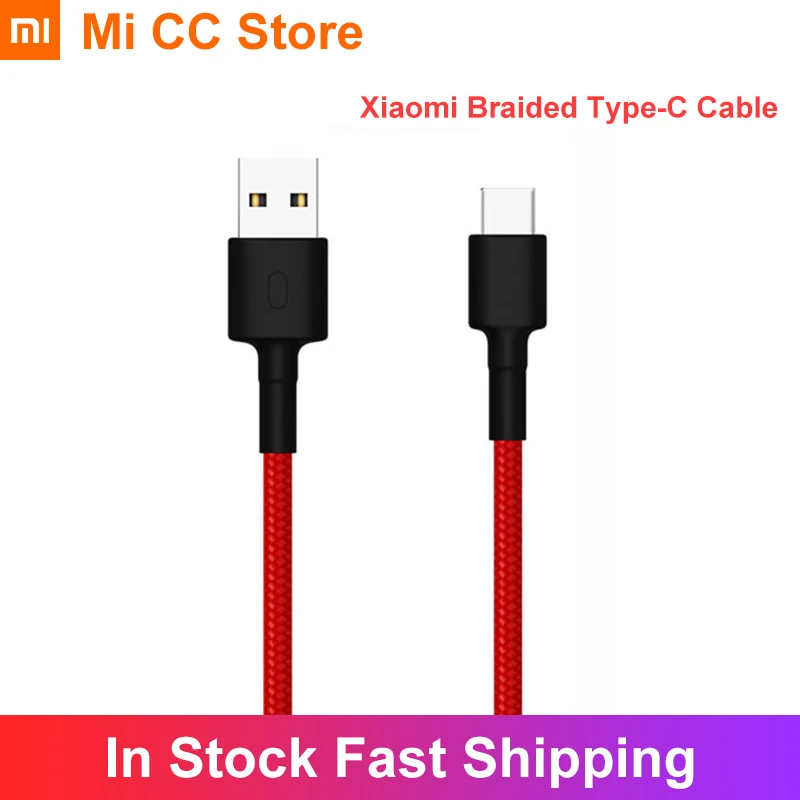 

Original Xiaomi USB-C Type-C Date Cable Braided Wire Version 1m 100cm Charging Line for Redmi Note 8 pro Huawei P20 P30 Samsung