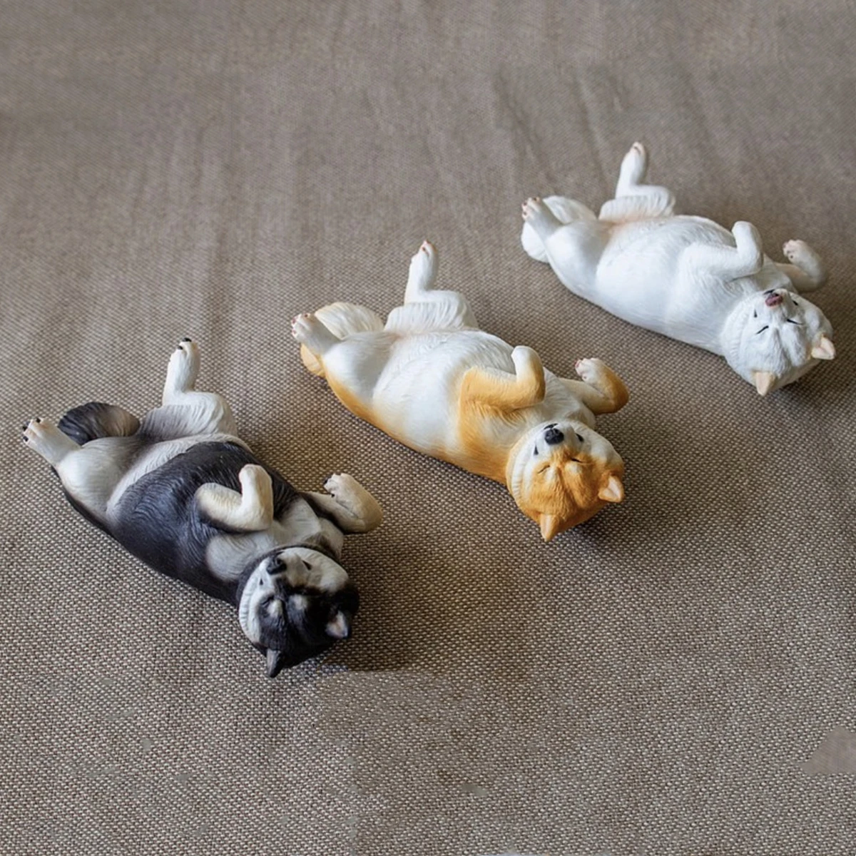 M7 фигурка спящего Сиба-ину милая собака модель животного коллекционер украшение